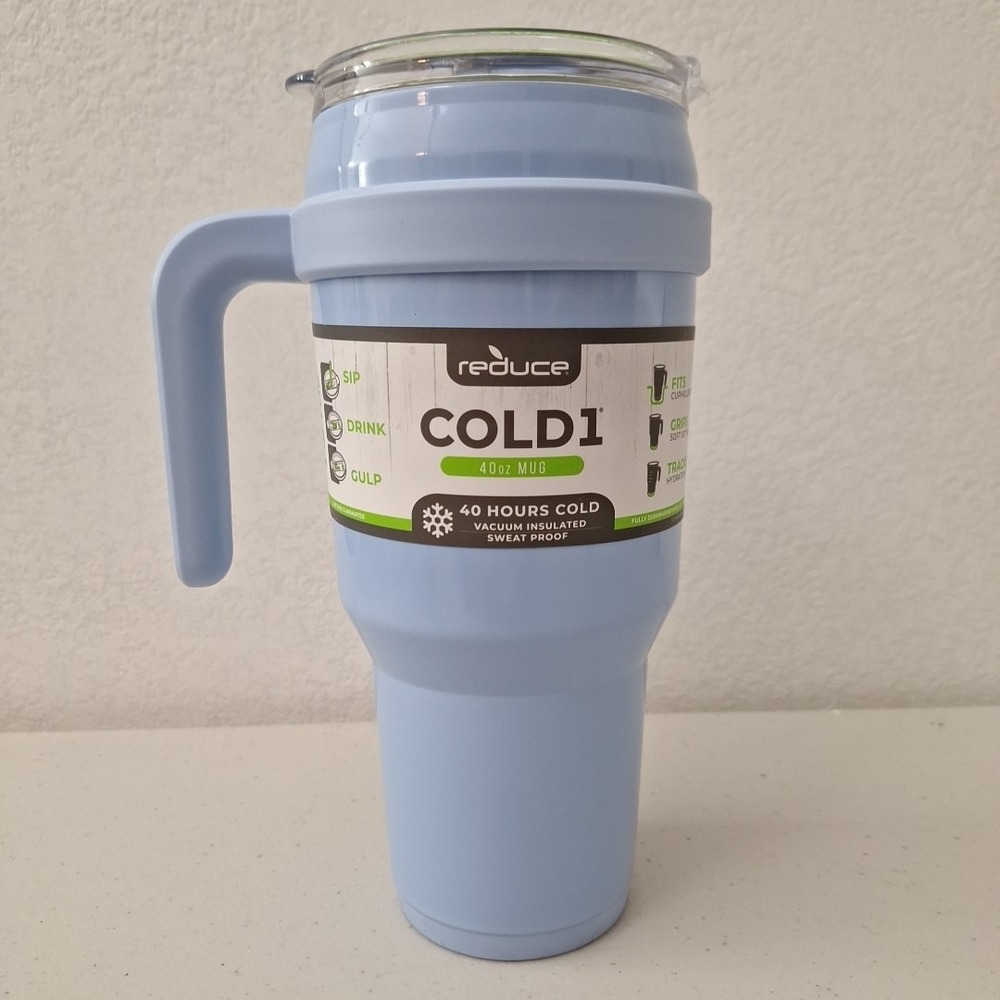 Reduce 40 oz Tumbler with Handle Stainless Vacuum Insulated Sweat Proof NEW